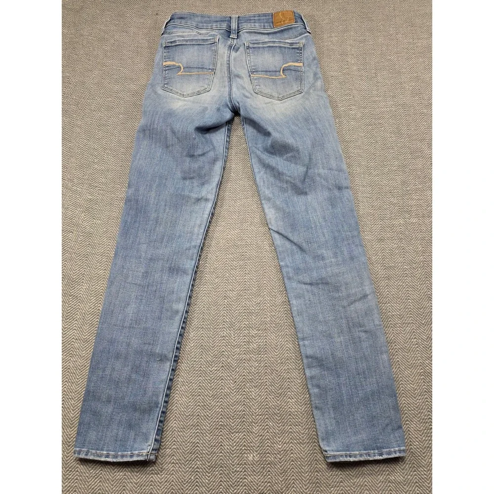 American Eagle Outfitters Womens Jeans Size‎ 2 Regular Light Wash Stretch Denim